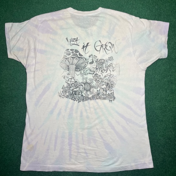 Grateful Dead RARE 1989 Blues Of Allah Let it Grow Double Sided Tshirt - Picture 5 of 6